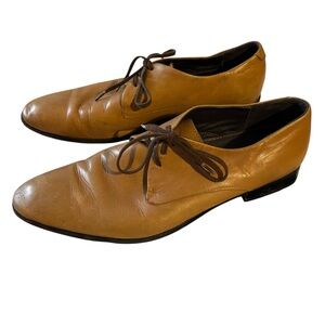 Bacco Bucci Rizzo Italy Brown Leather Shoes MEN'S SZ 9
